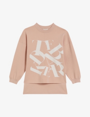 TED BAKER: Elssiaa logo-embroidered jacquard-woven jumper