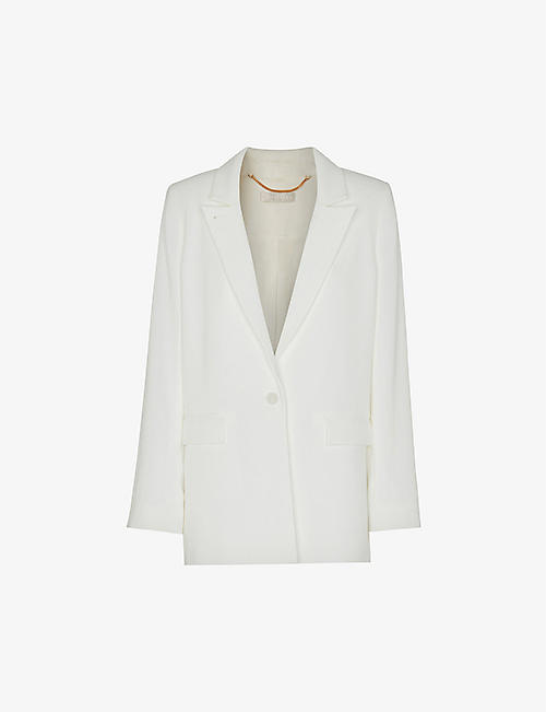 WHISTLES: Andie single-breasted woven wedding blazer