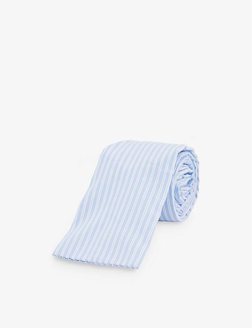 COMME DES GARCONS SHIRT: Striped cotton tie