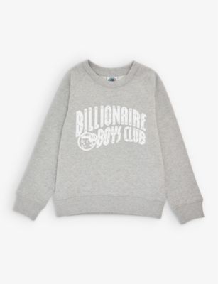 Billionaire Boys Club Kids' Logo-print Cotton-jersey Sweatshirt 4-12 Years In Heather Grey