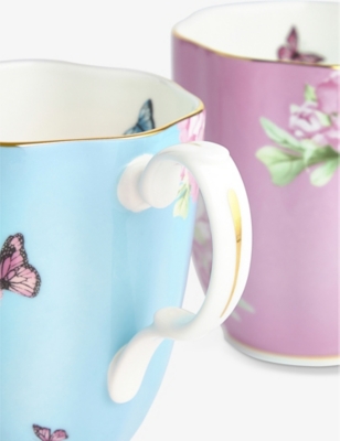 Shop Royal Albert Miranda Kerr Friendship Floral Porcelain Mugs Set Of Four