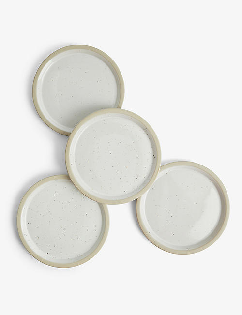 ROYAL DOULTON: Speckled ceramic side plates set of four