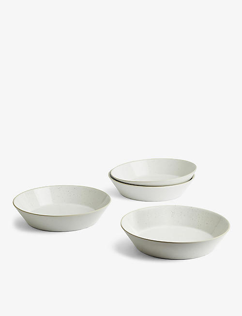 ROYAL DOULTON: Speckled ceramic bowls set of four