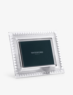 WATERFORD: Lismore diamond-crystal photo frame 5x7”