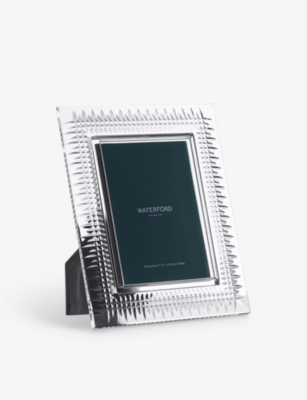 WATERFORD: Lismore diamond-crystal photo frame 5x7”