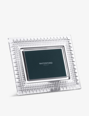 WATERFORD: Lismore Diamond crystal-glass picture frame 10 x 15cm