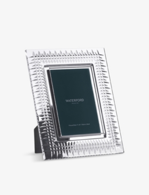 WATERFORD: Lismore Diamond crystal-glass picture frame 10 x 15cm