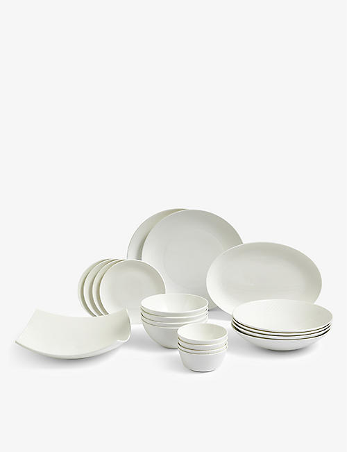 WEDGWOOD: Gio fine bone china dinnerware 20-piece set