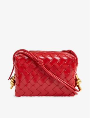 Buy BOTTEGA VENETA Small Loop Crossbody Bag, Apple Candy-Gold Color Women