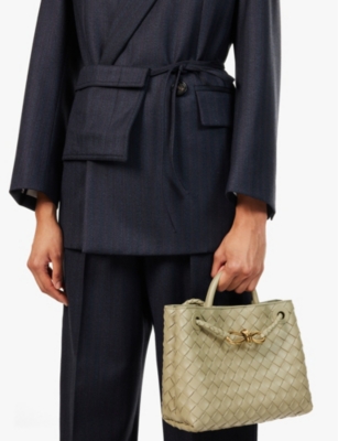 Andiamo small intrecciato leather tote bag