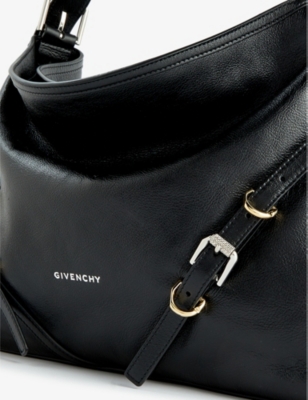 Shop Givenchy Women's Black Voyou Medium Leather Shoulder Bag