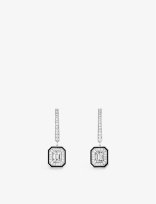 Boucheron White Gold And Diamond Vendôme Liseré Earrings