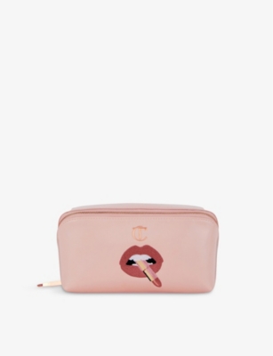 CHARLOTTE TILBURY: Pillow Talk logo-print woven make-up bag