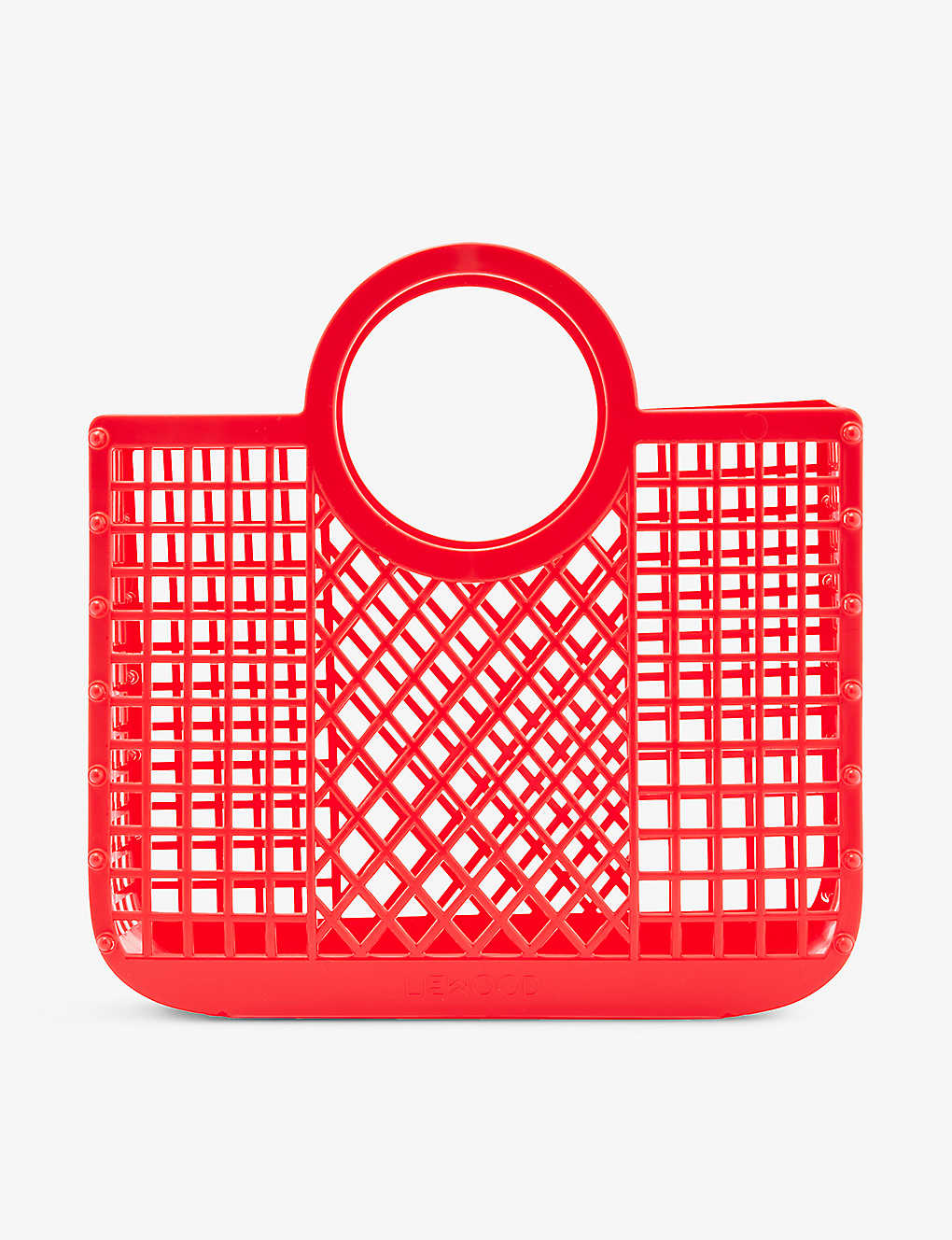 Liewood Apple Red Samantha Double-handle Recycled Polyethylene-blend Basket Bag