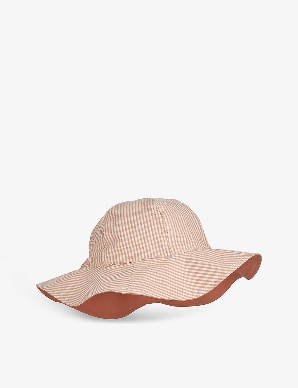 Liewood Kids' Amelie Reversible Organic-cotton Sun Hat 3 Months - 10 Years In Stripe Tuscany/sandy