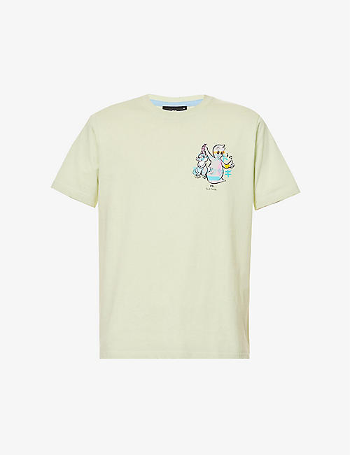 PS BY PAUL SMITH: Graphic-print regular-fit cotton-jersey T-shirt