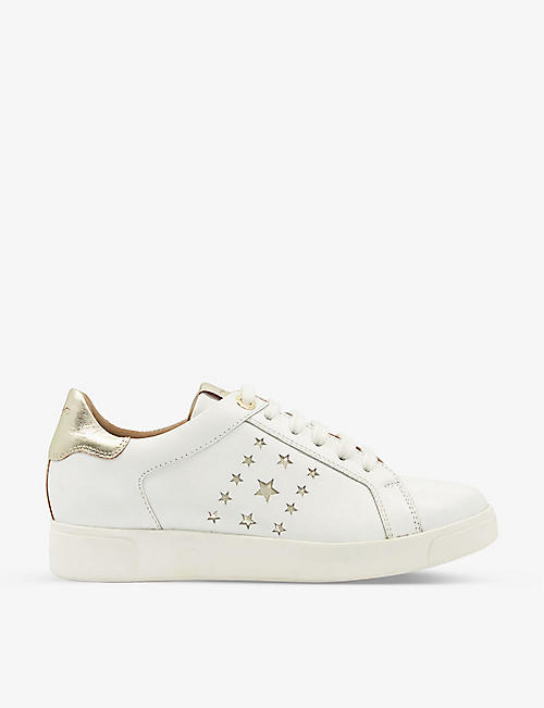 DUNE: Elderflowers star-etched leather trainers
