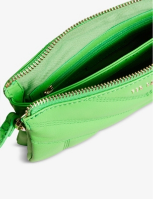 Ted Baker Womens Green Ayasini Quilted Leather Crossbody Bag ModeSens