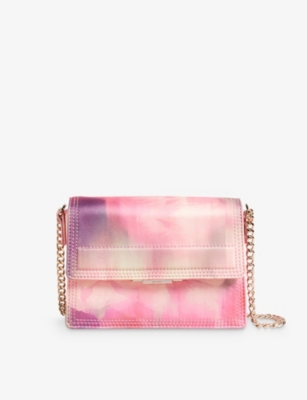 Ted Baker Womens Pink Floral-print Mini Woven Cross-body Bag