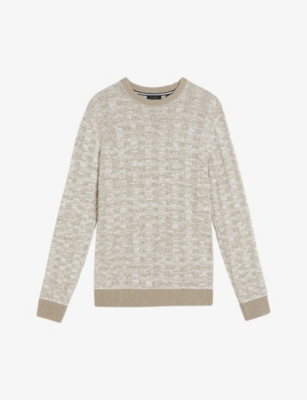 Ted Baker Textured Knit Crewneck offers Sweater