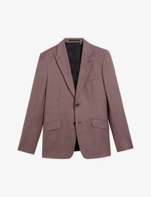 TED BAKER: Slim-fit single-breasted wool blazer