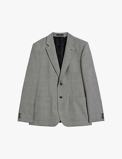 TED BAKER: Luccaj slim-fit wool jacket