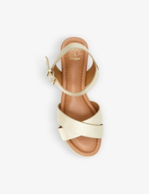 DUNE: Linnie Flatform Jute-Trim Woven Sandals