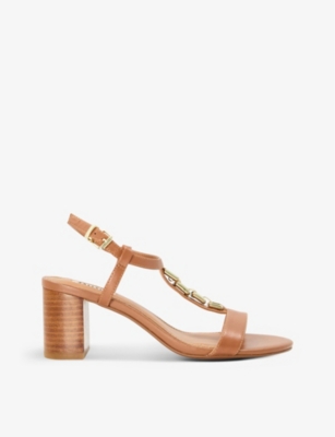 DUNE: Just regular-fit chain leather sandals