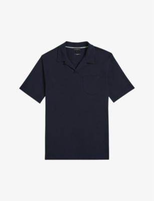 Shop Ted Baker Men's Vy Arkes Regular-fit Cotton Polo Shirt In Navy