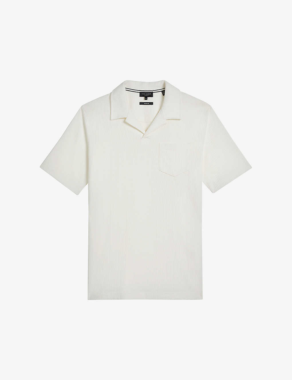 Ted Baker Mens White Arkes Regular-fit Cotton Polo Shirt
