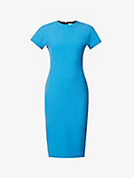 VICTORIA BECKHAM: Panelled slim-fit stretch-woven midi dress