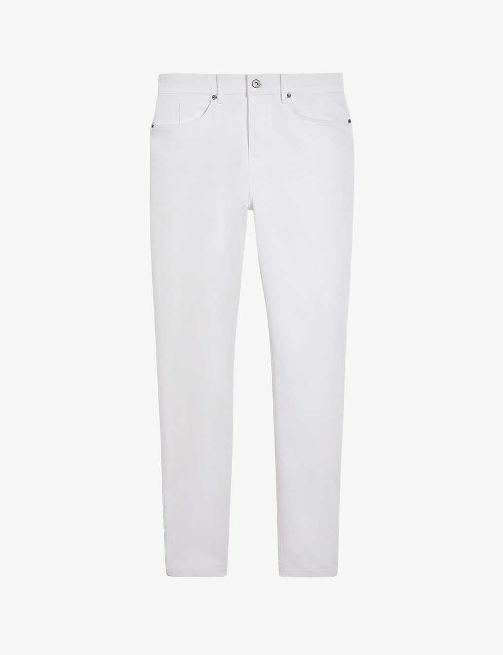 Ted Baker Womens White Five-pocket High-rise Stretch-denim Skinny Jeans