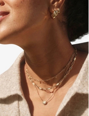 Astley Clarke Womens Yellow Gold Vermeil Celestial Mini Star-engraved 18ct Yellow Gold-plated Vermei In Yellow Gold Vermeil