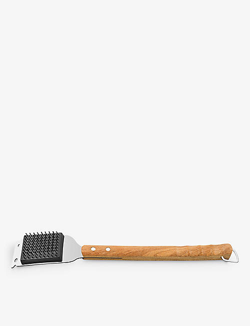 TRAMONTINA: Churrasco stainless-steel and wood grill brush 44cm