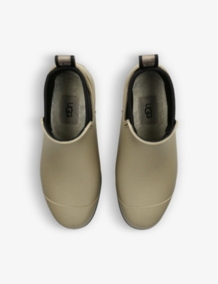 Shop Ugg Women's Beige Droplet Rubber Chelsea Boots