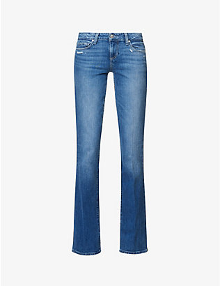 PAIGE: Sloane low-rise slim-leg stretch-denim jeans
