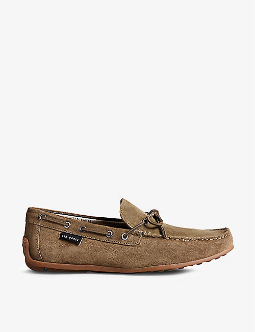 TED BAKER: Kenney suede boat shoes