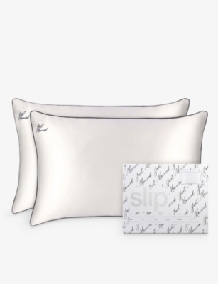 SLIP: Queen Just Married silk pillowcase set