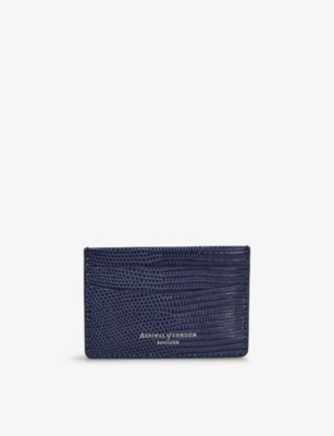ASPINAL OF LONDON: Logo-embossed leather card holder