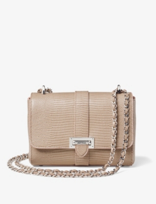 Taupe Aspinal Lottie Aspinal Of London Womens Latte Lottie Lizard