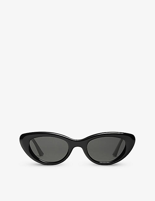 GENTLE MONSTER: Conic 01 cat-eye branded arm acetate sunglasses