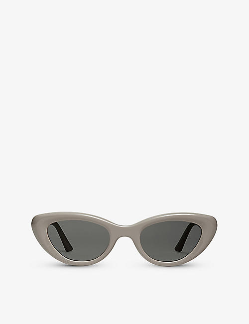 GENTLE MONSTER: Conic G10 cat-eye branded arm acetate sunglasses