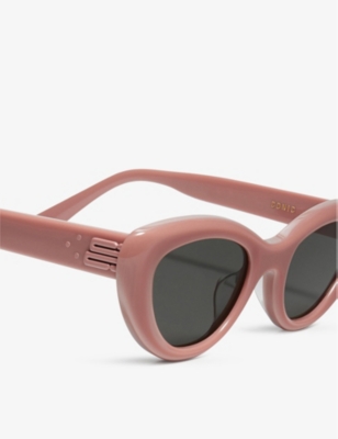 Shop Gentle Monster Women's Conic P4 Cat-eye Branded-arm Acetate Sunglasses