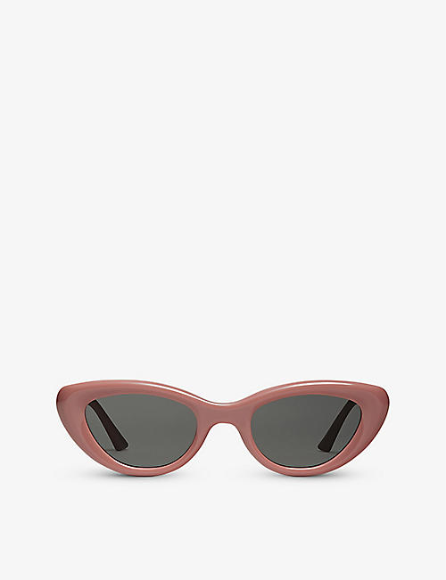 GENTLE MONSTER: Conic P4 cat-eye branded-arm acetate sunglasses