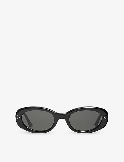 GENTLE MONSTER: JULY-01 oval-frame acetate sunglasses