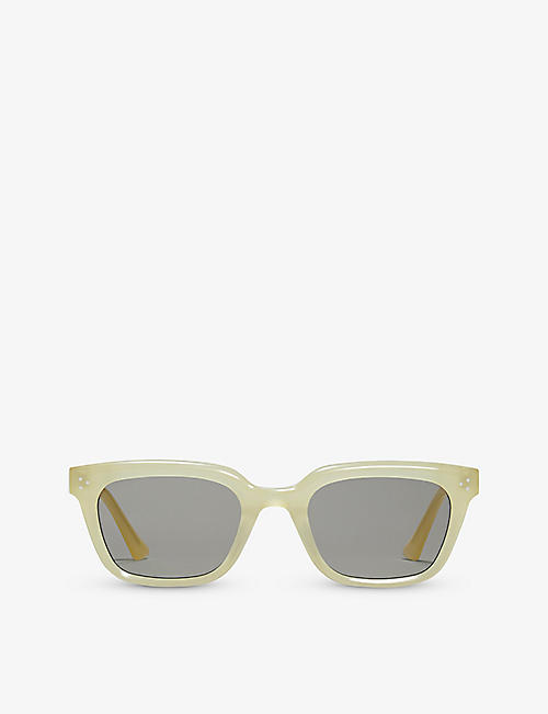 GENTLE MONSTER: Musee YC8 square-frame branded-arm acetate sunglasses