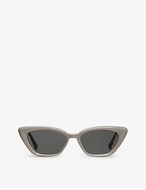 GENTLE MONSTER: Terra Cotta G10 cat-eye branded-arm acetate sunglasses