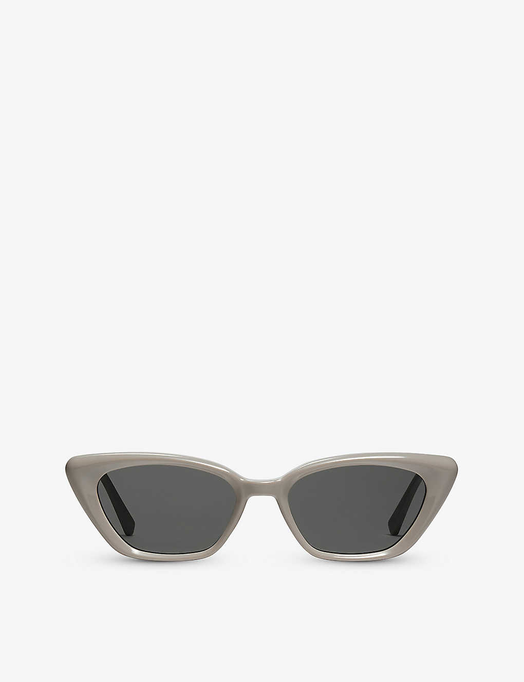 Shop Gentle Monster Womens Grey Terra Cotta G10 Cat-eye Branded-arm Acetate Sunglasses