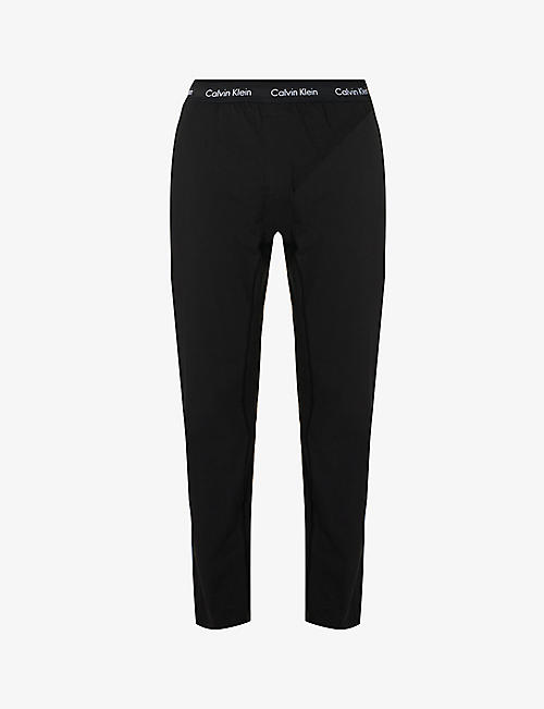 CALVIN KLEIN: Branded-waistband stretch-cotton pyjama bottoms