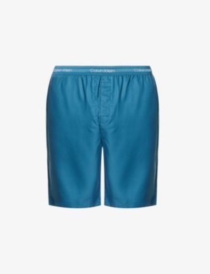 CALVIN KLEIN: Branded-waistband woven pyjama shorts